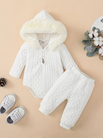 Baby Girl Casual Outfit Set - Long Sleeve Winter