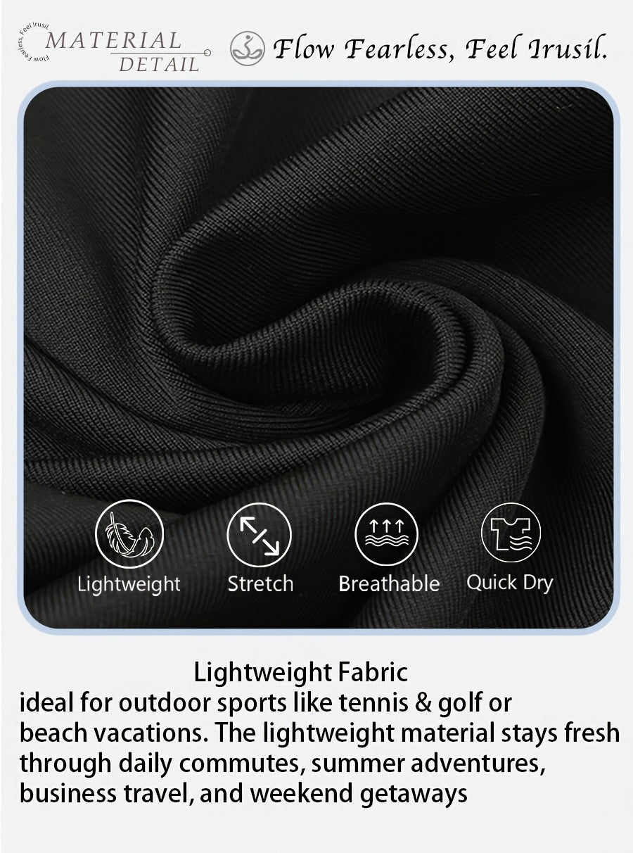20-Inch Knee-Length Skorts for Women Featuring Five Pockets, High-Waisted Design, Suitable for Tennis And Golf, Long Athletic Skirt with Built-In Shorts