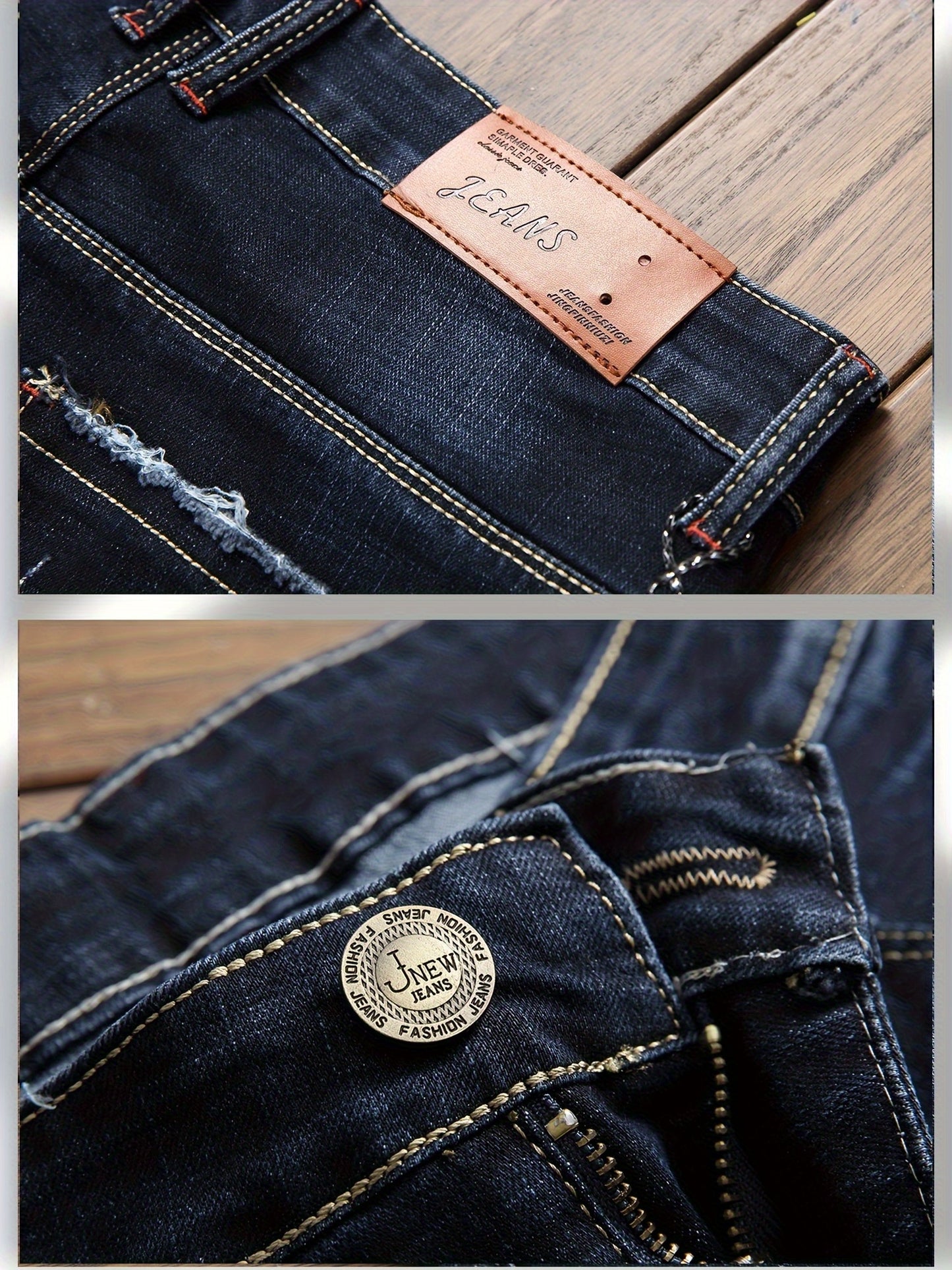 2026 New Men's Jeans, Fashionable Trend Slim Fit Jeans, Elastic Denim Leggings, Slimming Slim Fit Men's Pants, Slim Fit Version, Versatile Design, Suitable for All Seasons