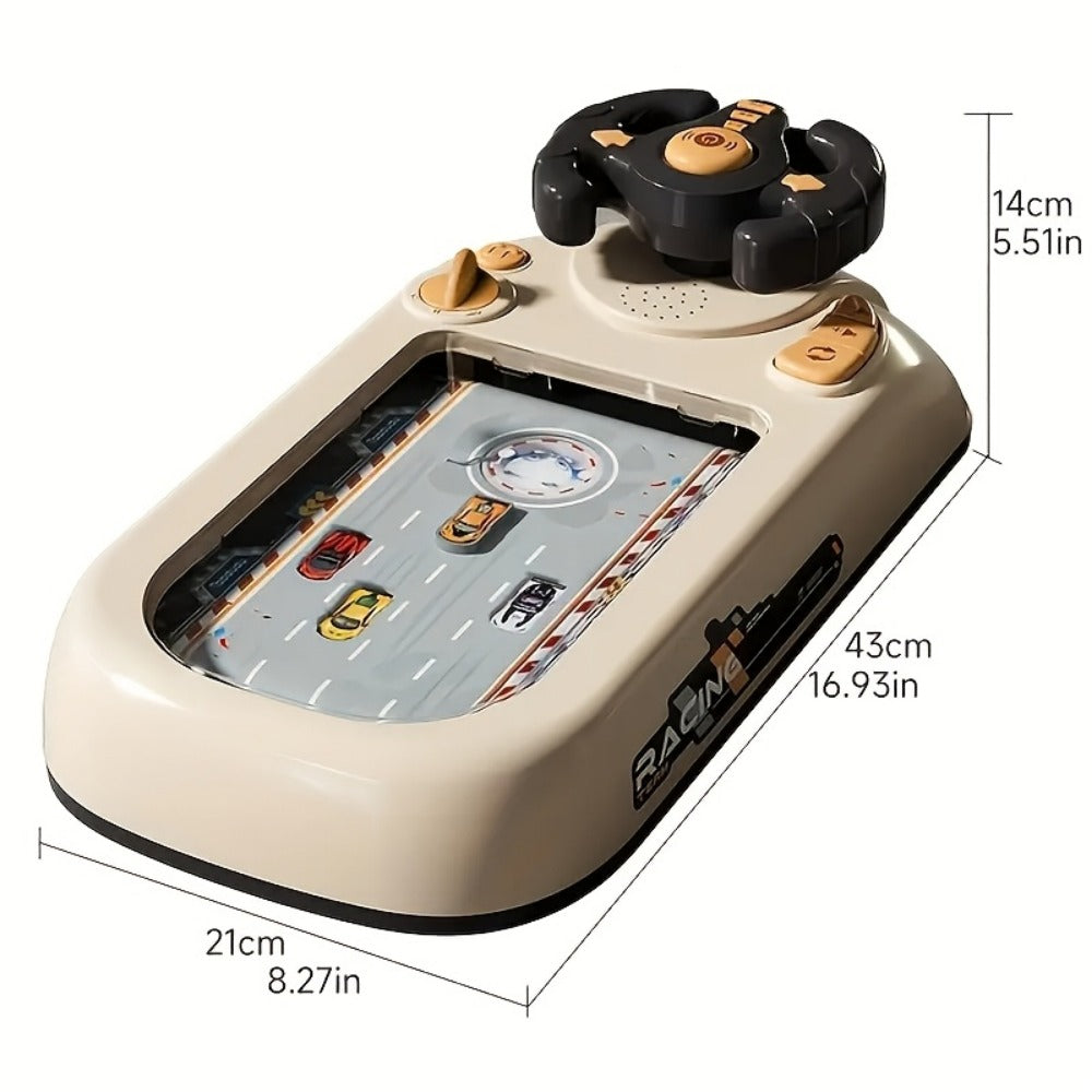 Kids Steering Wheel Toy - Electronic Driving Adventure Game