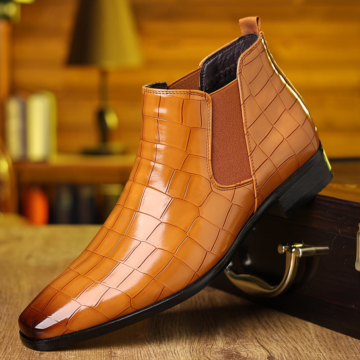 Men'S Fashionable And Comfortable Chelsea Boots, Wear-resistant And Non Slip Ankle Boots, Suitable For Outdoor Casual Wear Father'S Day Gifts