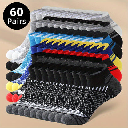 20/ 60 Pairs of Socks Men'S Socks Summer Season Men'S Tube Socks Low-Top Socks Sweat