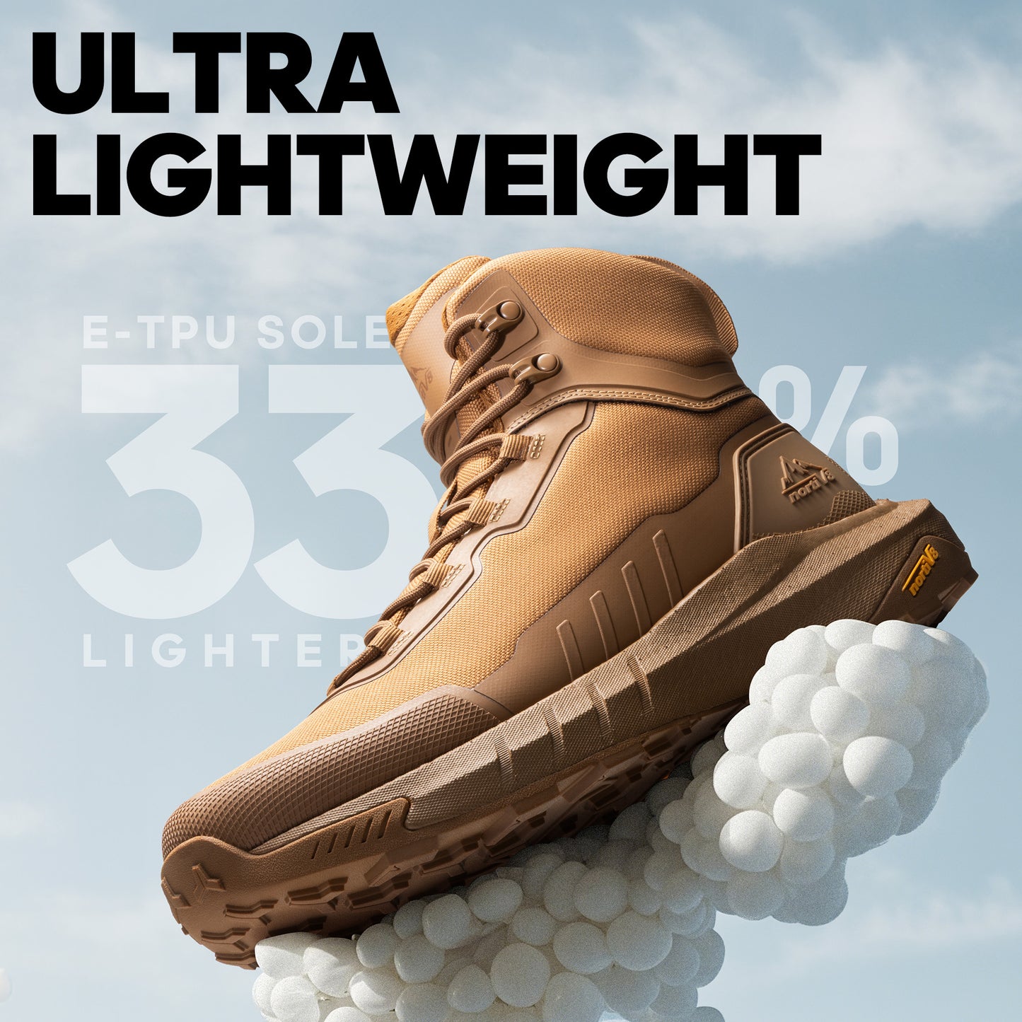 Men's Tactical Hiking Boot Lightweight Cushion Sole Boots for Work All Day Side Zipper Motorcycle Combat Boot 8 Inches