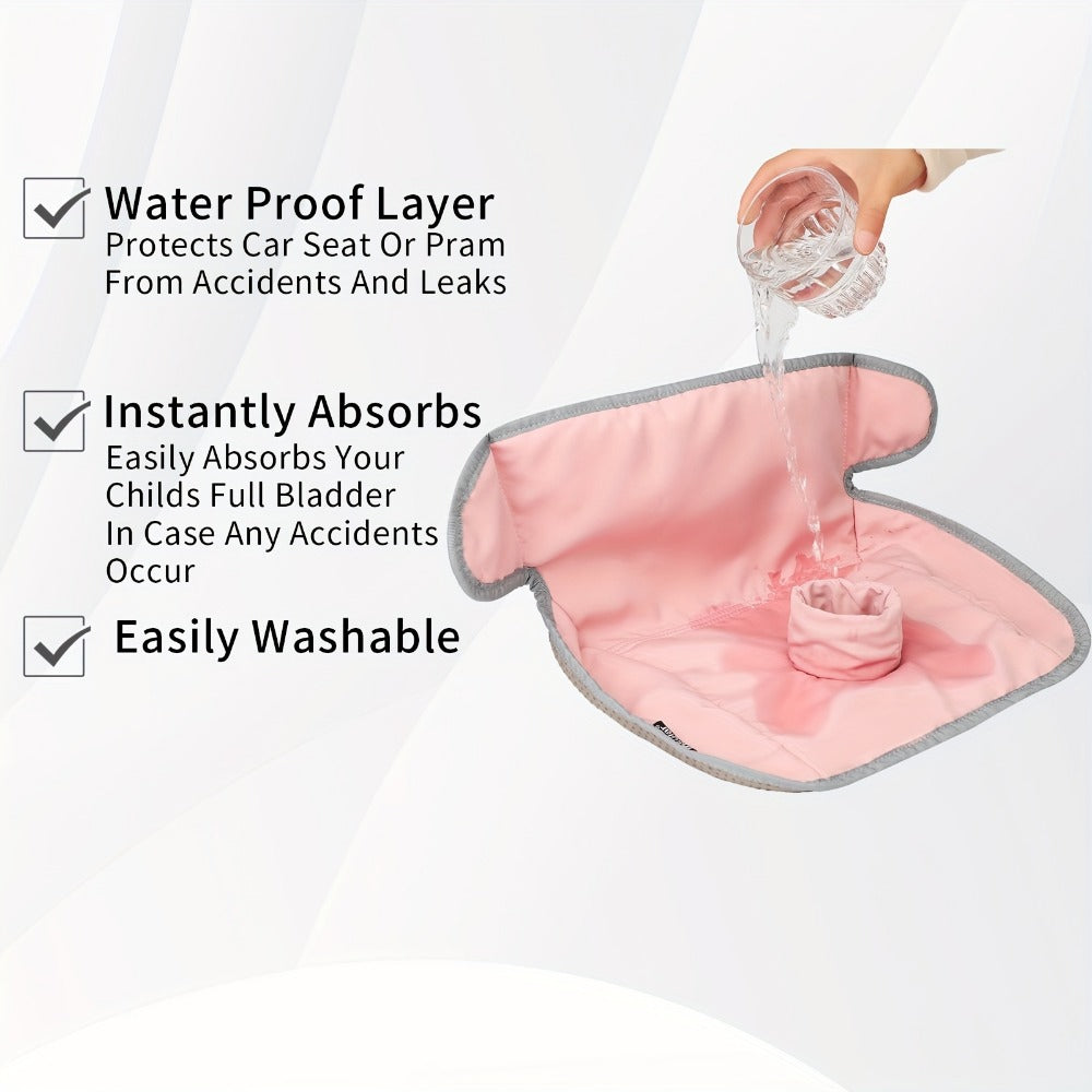 Waterproof Car Seat Potty Training Mat - Quick-Absorbing Machine-Washable Pad