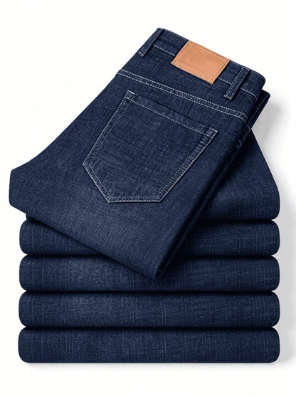 Men's Straight Leg Jeans - Classic Wash Clean Finish Everyday