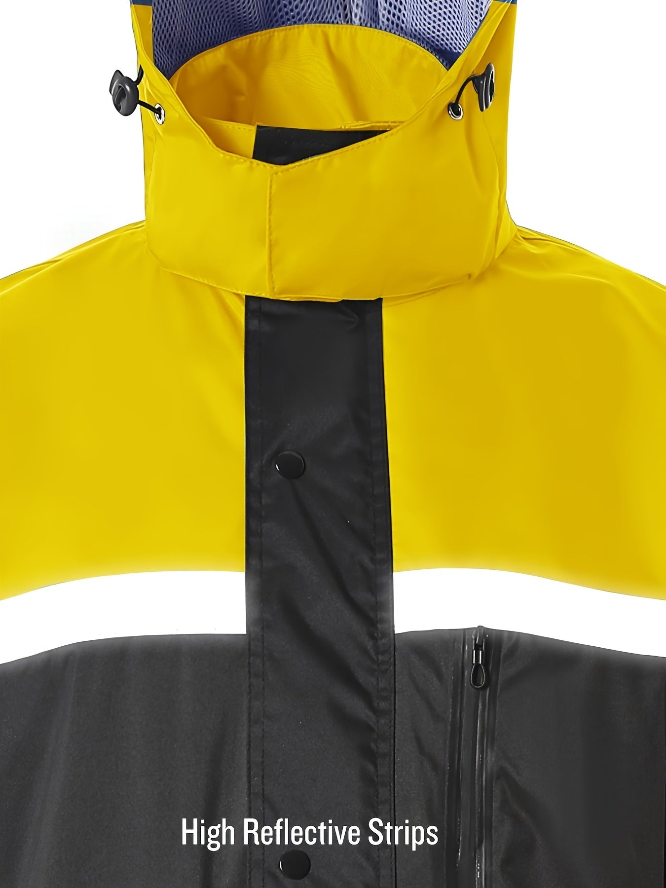 Men's Rain Suit High Visibility Reflective Work Rain Jacket Pants For All Sport Farm Fishing Motorcycle
