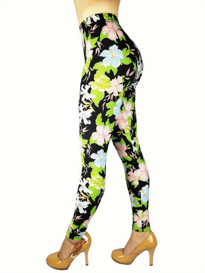 The Leggings Women's Fashion Printed Fashion Leggings Regular Workout