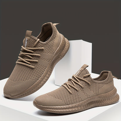 Men'S Professional Outdoor Non-Slip Breathable Lace-Up Sneakers Lightweight Multifunctional Running Shoes Fabric Upper And MD Sole All-Season Suitable