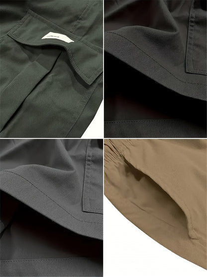 4pcs Men's Loose Fit Workwear Shorts with Large Pocket & 5-Pocket - Casual Athletic Outdoor Shorts Suitable for Gym, Basketball,, Summer Training Pants