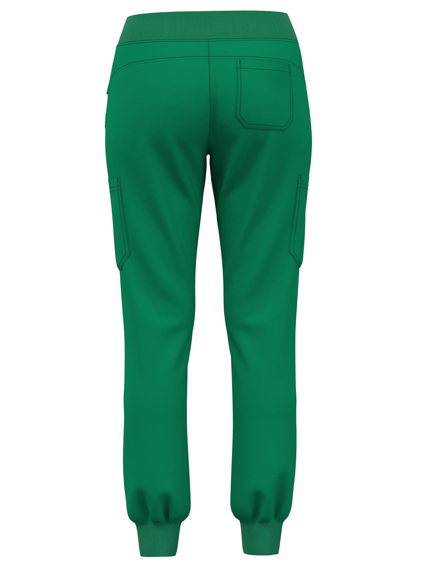 Scrub Pants for Women Jogger Pants with 5 Pockets Rib Waistaband Light Ultra Soft 4 Way Stretch 423