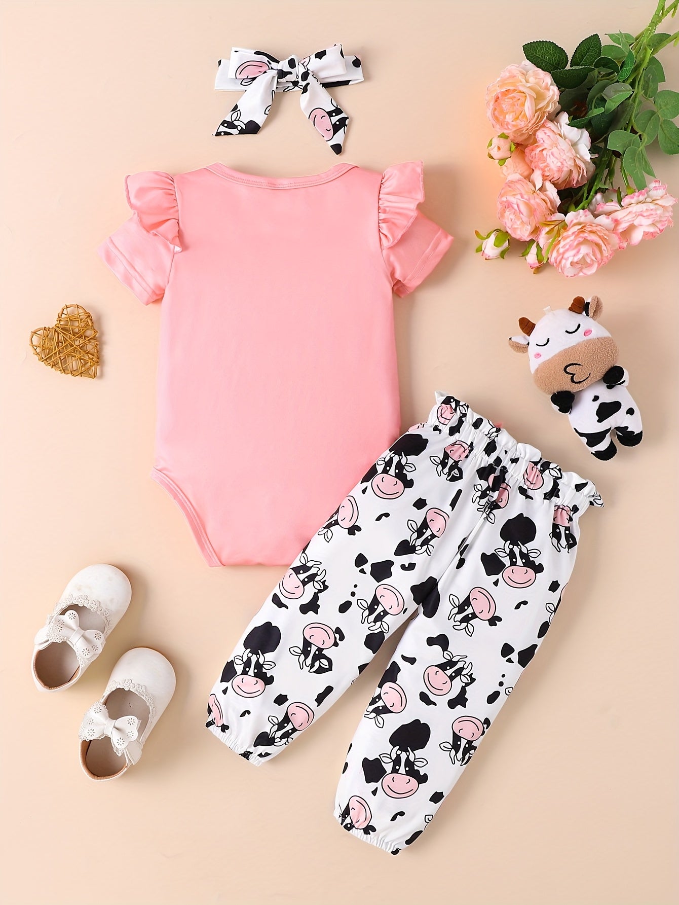2 Sets Of Combination Children'S Suits, Fashionable Printed Hayi Girls' Suits, Newborn Baby Suits, for Outdoor