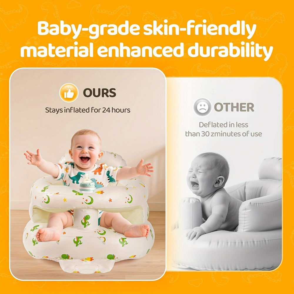 Baby Floor Seat - Portable Non-Slip Inflatable Soft
