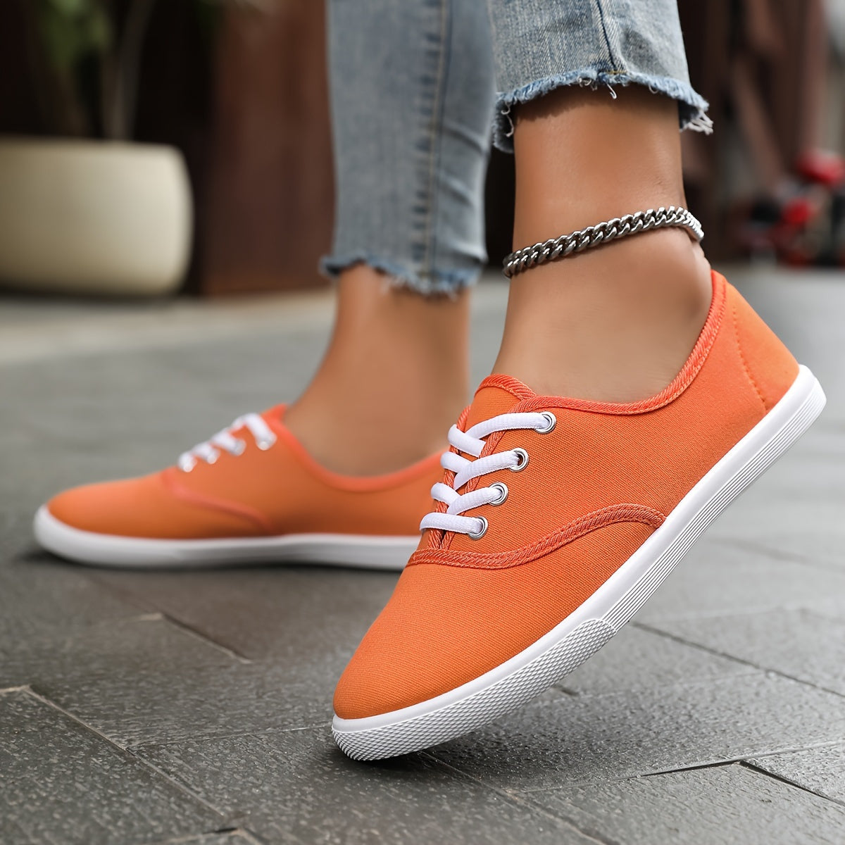 Breathable Effect of Ladies' Casual Shoes Is Excellent Lightweight Low- Top Design Is Ingeniously Crafted Soft EVA Outsole Brings Solid and Stable Support, and Y Are Stylish and Versatile, Suitable All Kinds of Occasions, Women Shoes, Sneakers
