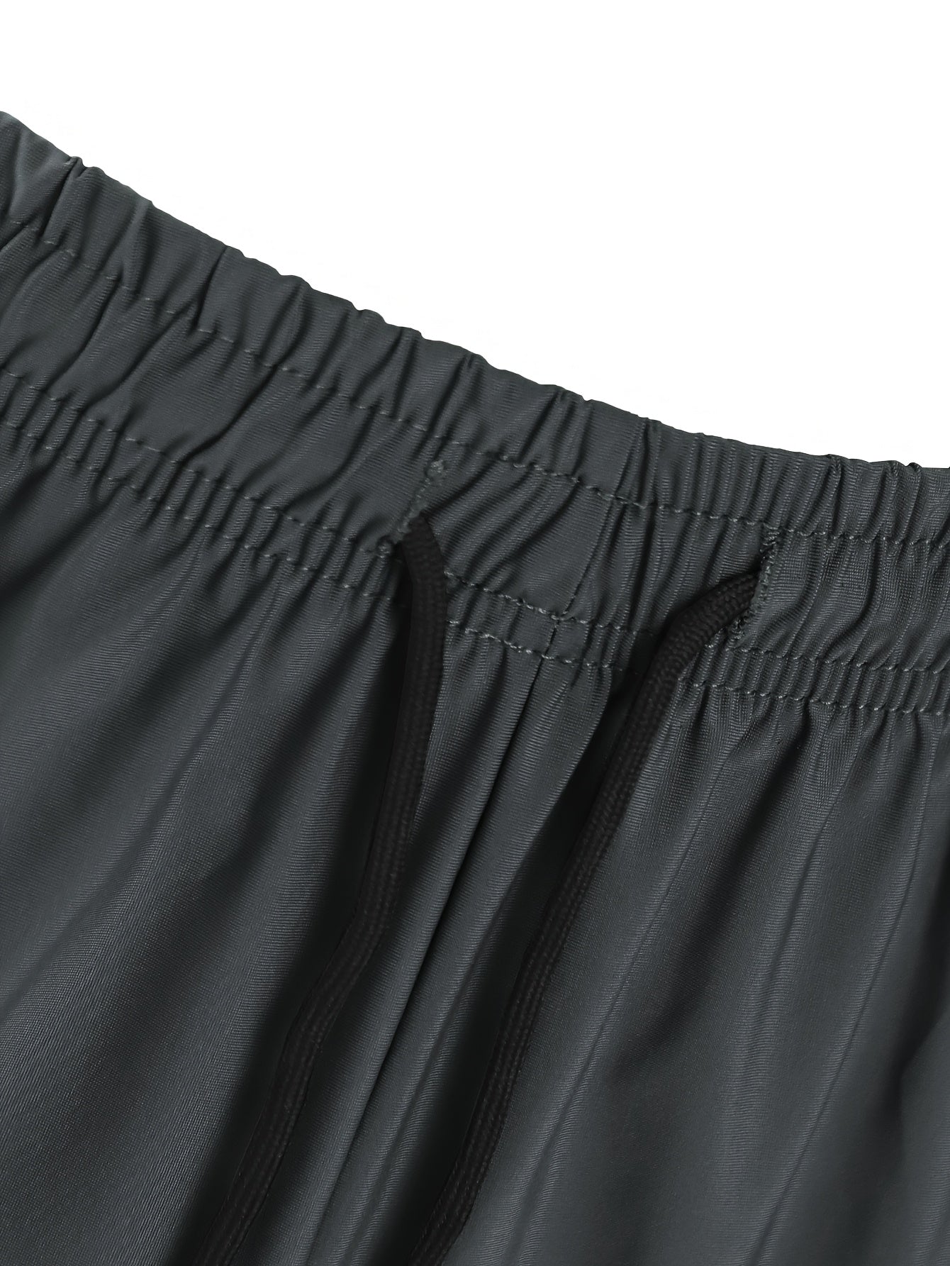 Men's Summer High Elasticity Casual Sports Shorts with Drawstring Waist & Zipper Pockets - Moisture-Wicking, Breathable Fabric, Printed Design for Gym, Outdoor, Leisure & Daily Wear, Smooth Comfortable Fit