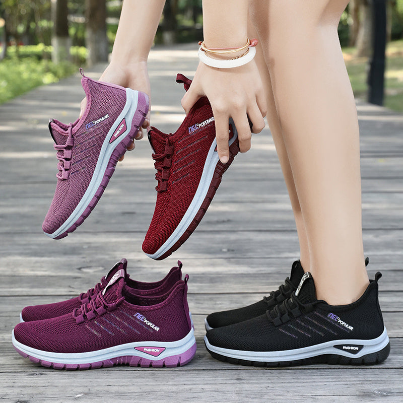 Women'S Sneakers, Women'S Mesh, One Foot Casual Shoes, Women'S Running Shoes, Lace Up Breathable Mesh, Casual Daily Wear