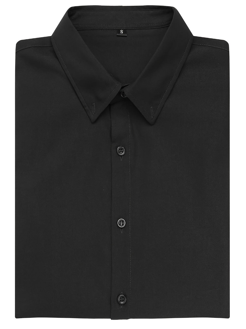 Men's Solid Slim Fit Long Sleeve Dress Shirt - Wrinkle Resistant