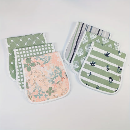 Baby Burp Cloth Set - Soft Absorbent Multipack Style 0517