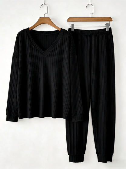 Women'S Loungewear Set, Top with Long Pants. Women'S Apparel, Women'S Summer Clothing, Women'S Summer Outfits, Women'S Popular Outfits, Women'S Set, Women'S Two-Piece Outside Twopiece Set Women'S Autumn Two-Piece Set Women'S Clothing