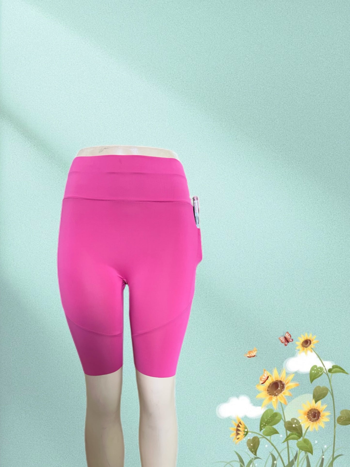 P23028 (1 Piece) Women's High-Waist Pocket Yoga Pants - Solid Color Stretch Fitness Leggings - Squat-Proof, Breathable Activewear with Secure Pockets for Convenience and Styls