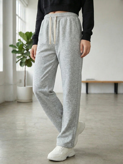 Three-Pack Of All-Season Trendy Versatile Pants [Soft Sweatpants] [Runs Large, Recommend Ordering One Size Down] Women's Soft Sweatpants - Loose Fit, Elastic Drawstring Waistband, Two Side Pockets - Machine Washable, S Bracelet Included.