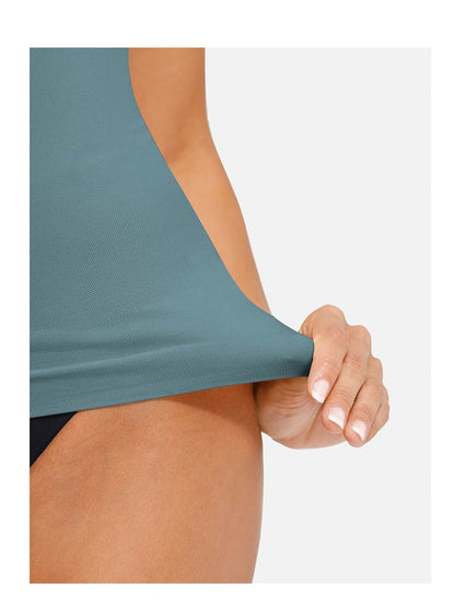 Womens Tank Top Shapewear Tummy Control Tops Cami Tank Compression V Neck Camisole