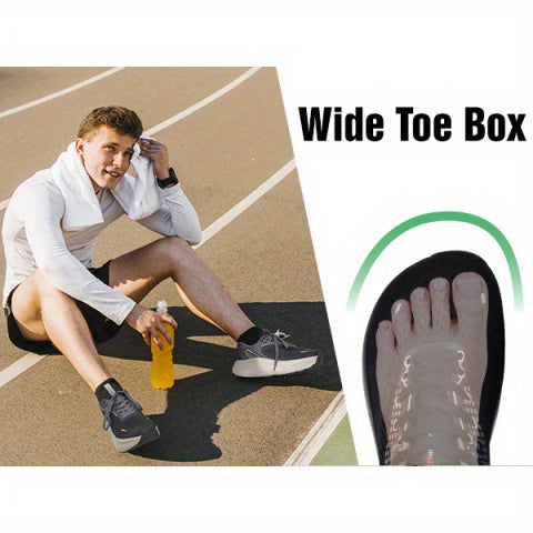 Wide Toe Box Shoes for Men Wide Sneakers Athletic Tennis Wide Shoes Gym Workout Cross Training Running Shoes Zero Drop Platform Sneakers