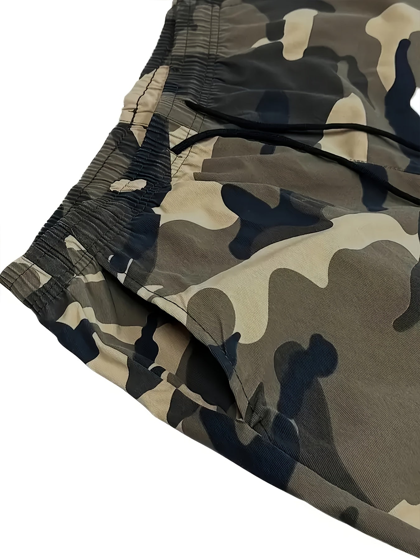 3pcs Set, Men's Fashionable and High-end Versatile Shorts, Loose Camouflage Seven Quarter Shorts, This Shorts Is the Perfect Choice as a Gift