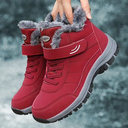 Women's Snow Boots - Warm Faux Fur Lined, High Quality Ankle Booties for Winter Outdoor Sports, Casual Walking Travel Shoes with Round Toe, Microfiber Upper, Fabric Lining, TPR Sole, And EVA Insole - for Women - Suitable for Winter