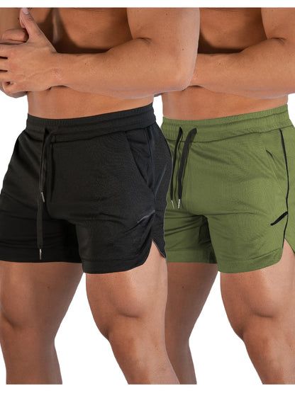 Men's Gym Workout Shorts Running Lightweight Athletic Short Pants Bodybuilding Training