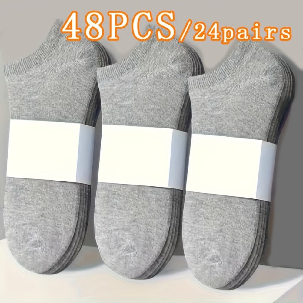Women's Solid Color Socks - Breathable Multi-Pack