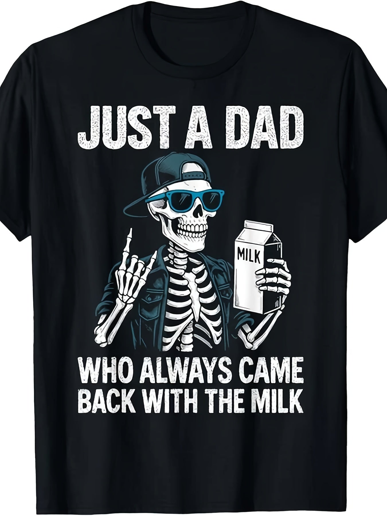Men's Black Knit Graphic Short-Sleeve T-Shirt - product view 11