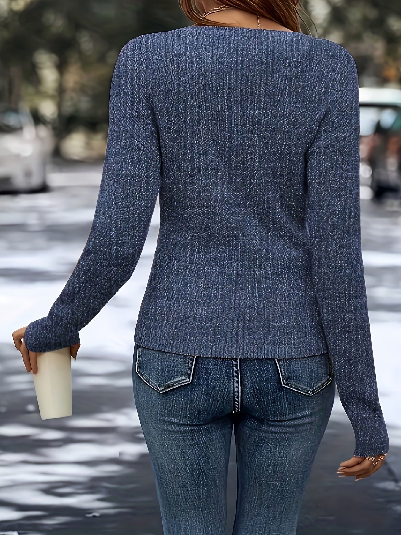 Women'S Camel Wrap V-Neck Top, a Cozy Hot Outfit for Spring, Autumn, And Winter. Perfect for Layering And Daily Casual Wear, Local Warehouse Discount And in Women'S Tops Women'S Clothing Four Seasons Women'S Blouse New Arrivals Sweater
