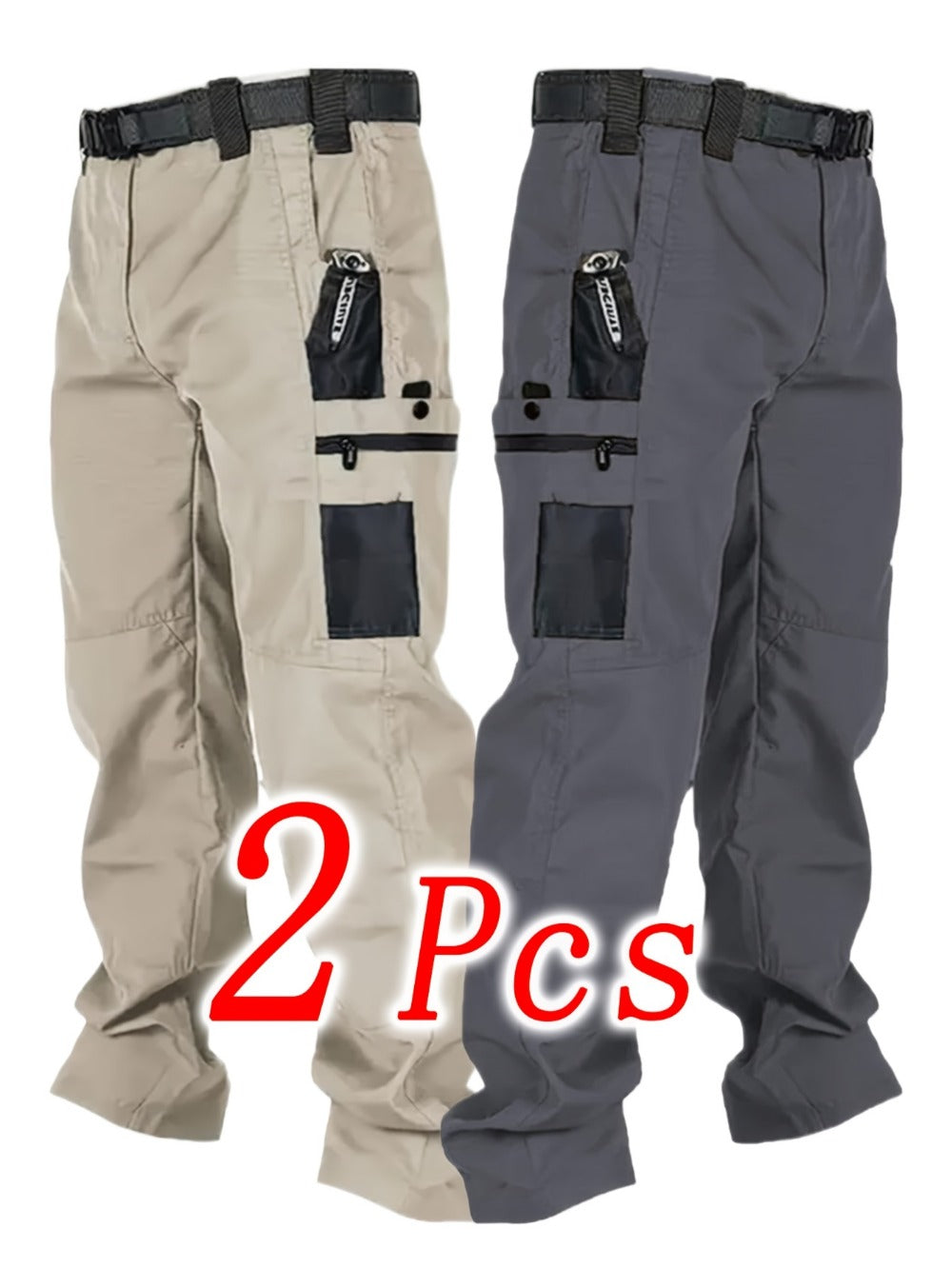 Men's Cargo Pants - Stretch With Pockets Modern Style 029733