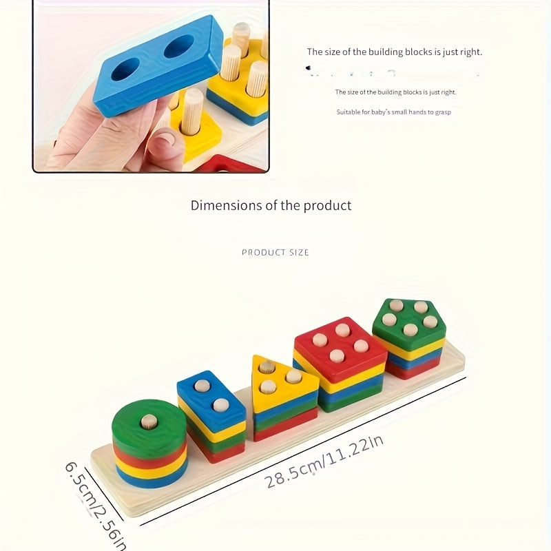 Educational Building Blocks Toys, With Bright And Colorful Geometric Shapes, Are Perfect For Developing Fine Motor Skills And Early Learning. They Make Ideal Gifts For Christmas And Halloween.