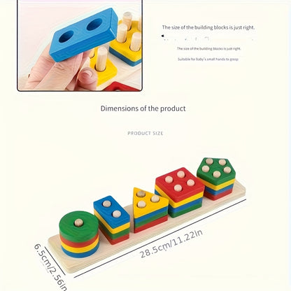 Educational Building Blocks Toys, With Bright And Colorful Geometric Shapes, Are Perfect For Developing Fine Motor Skills And Early Learning. They Make Ideal Gifts For Christmas And Halloween.