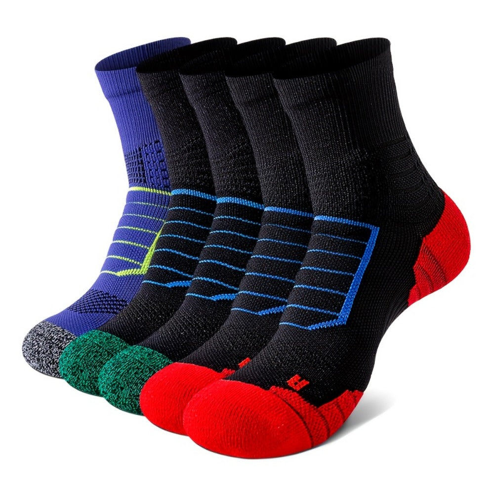 Men's Athletic Ankle Socks - 5-Pair Pack