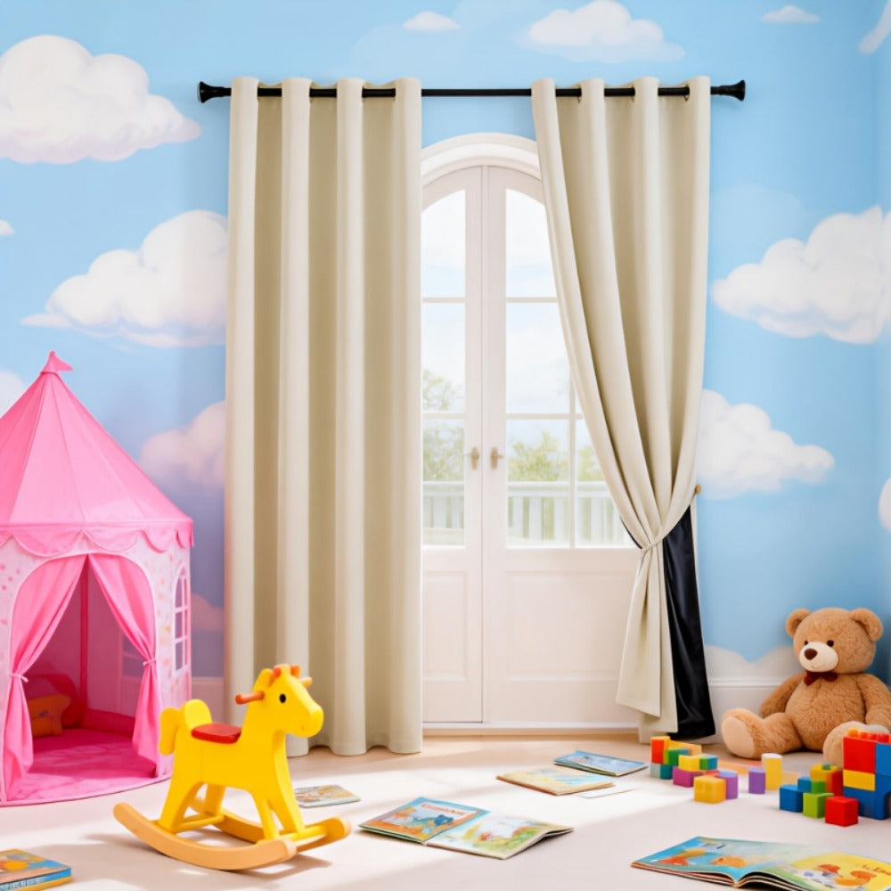 Blackout Curtain Panels - Thermal Lining and Grommet Top