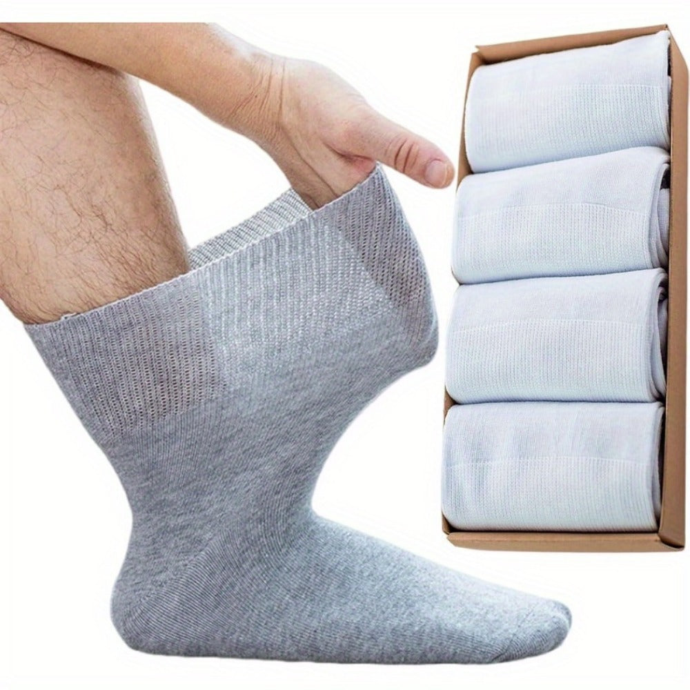 Men's Wide-Tube Socks - 4-Pair Pack - Loose-fit wide-tube design with arch support