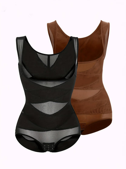 2pcs Women'S Shapewear Bodysuit Tummy Control Butt Lifting High Waist