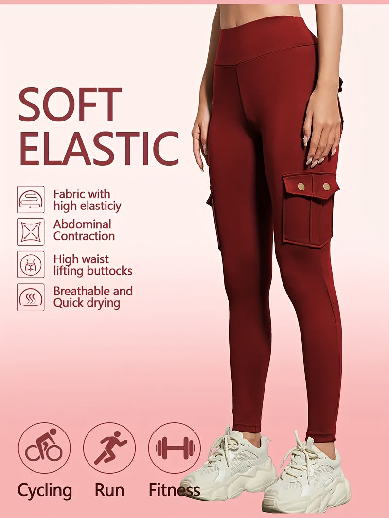 One Pair Of Women'S Slim Work Pants, With Multi-functional Pockets, High Elasticity. Aids In Tightening The Buttocks And Abdomen. Airtight Pants. Suitable For Outdoor, Home Use, Commuting, And Local Warehouse Direct Delivery.