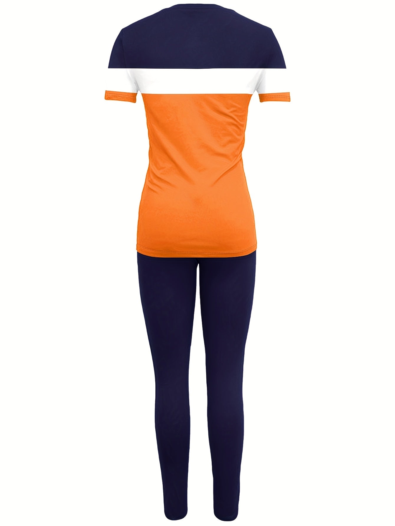 Ladies' Casual Long Pants Short Sleeved Set