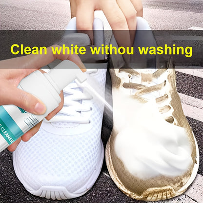 Ouyaaqi Small for white Shoe Cleaner, Advanced for white Shoe Cleaner, Suitable For White Sports Shoes Made Of Leather, Knitting, Canvas, Suede, PU Materials, Outdoor Camping, Cleaning Products, Comfortable Shoes, Multi-functional Cleaner