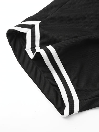 Men's Black + Red + White + Yellow + Green + Khaki Polyester Shorts - product view 15