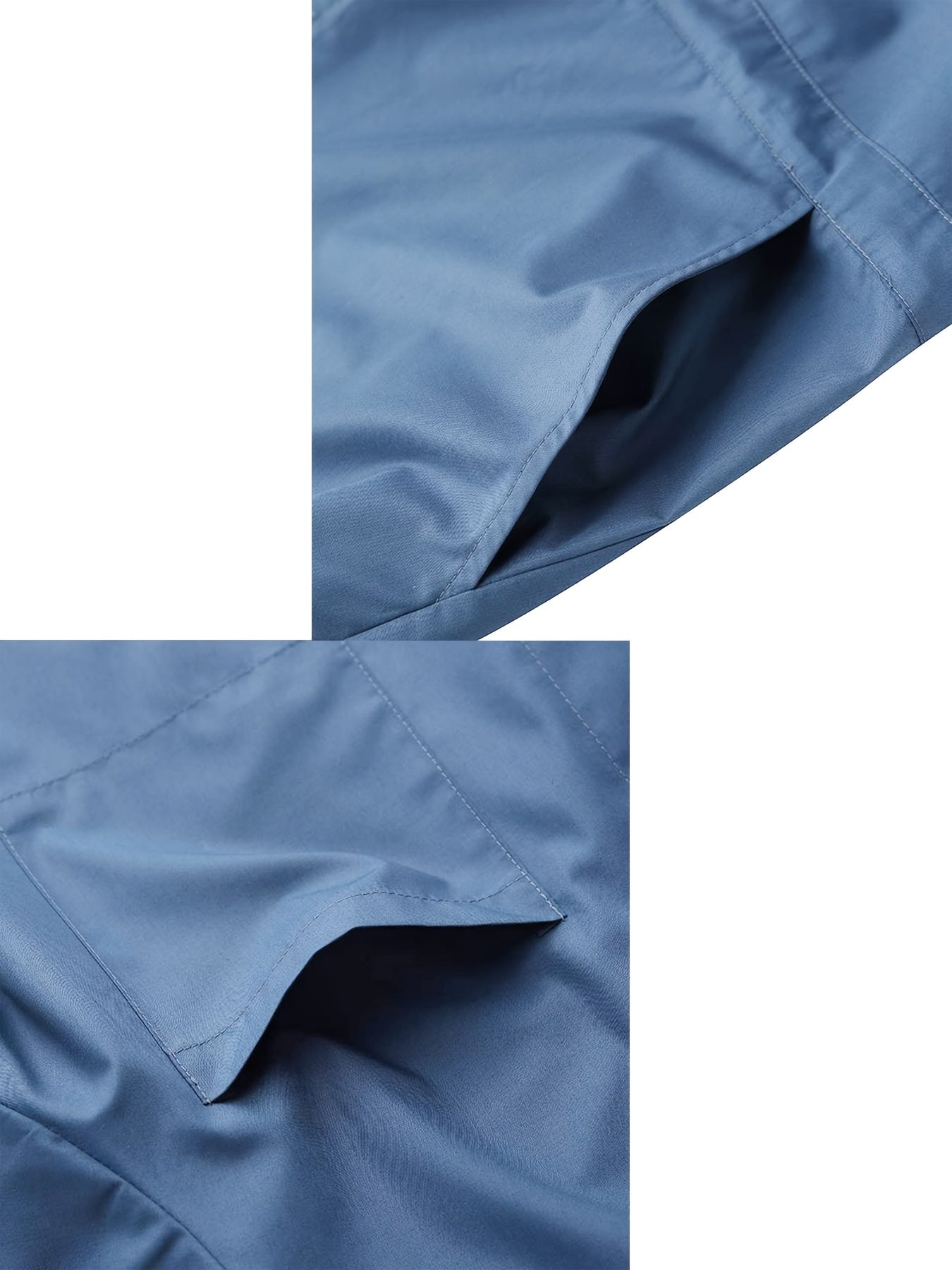 Men's Plus Size Short Sleeve Coverall Jumpsuit, Four-Way Stretch Fabric, Rolled Short Sleeves, Stand-Up Collar Half-Open Placket, Multi-Pocket Design, Industrial/Utility Style Casual Workwear, Effortlessly Shaping a Men's Casual and Trendy Look