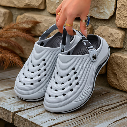 Women'S Perforated Shoes, Thickened, Lightweight Anti-Slip EVA Slip-On Shoes, Suitable for Indoor And Outdoor Beach, Garden in Summer, Women Shoes