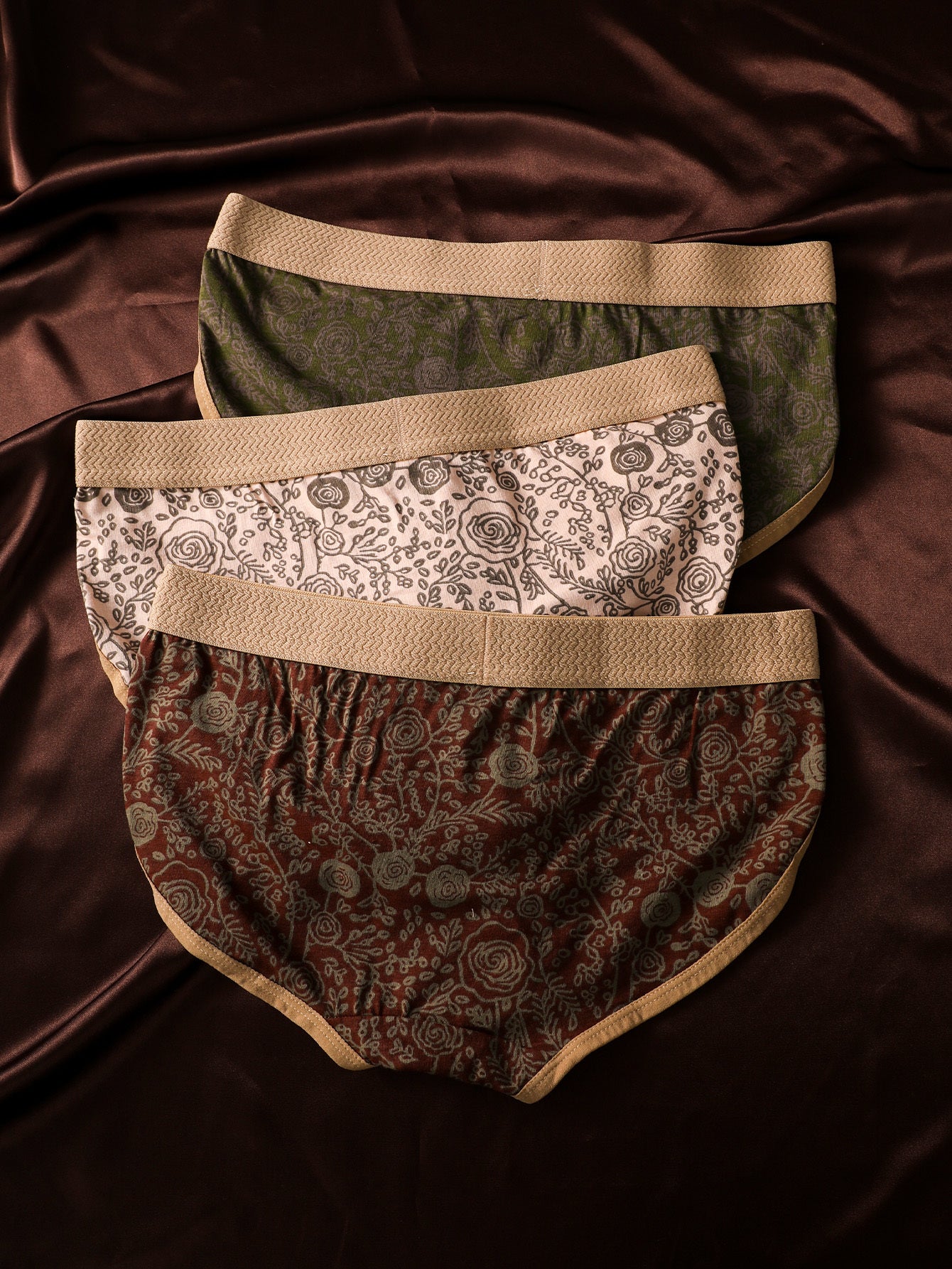 Women's Mixed colors Floral Underwear - product view 4