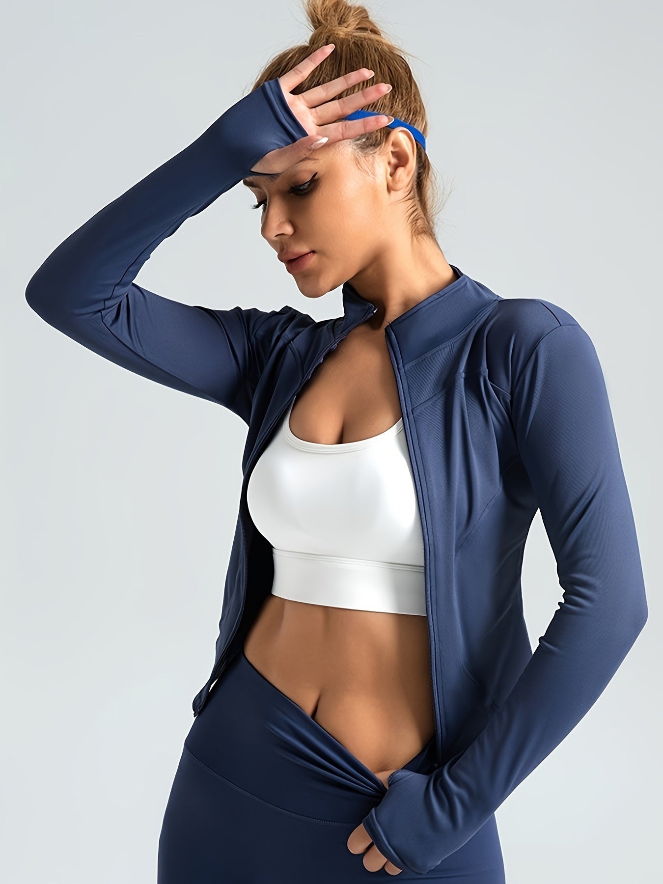 Women'S Peach-Print Quick-Dry Sports Top - Ultra-Lightweight Fitness Jacket& Yoga Top With Full-Zip Design - Perfect For Running, The Gym, And Yoga