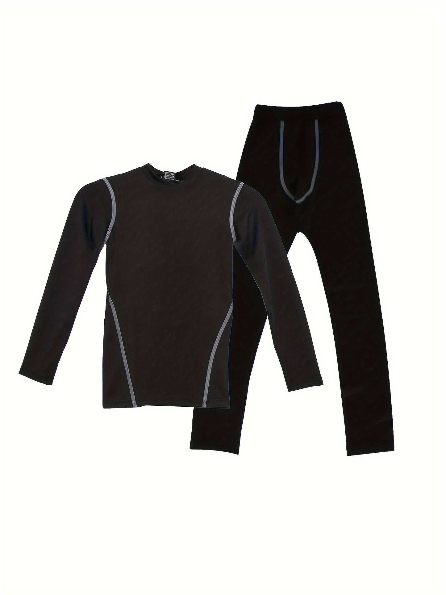 Boys' Sports Compression Set 2pcs Youngsters's Warm Underwear, Perfect for Outdoor