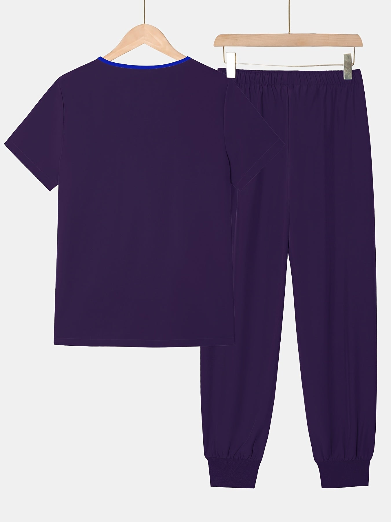 2pcs Set Of Top And Pants, Women's V-neck Frosted Breathable Pocket S Uniform, Brushed Hand Clothes, Work Clothes, Hand Washing Clothes, Pocket Clothes, Leg Binding Pants Set