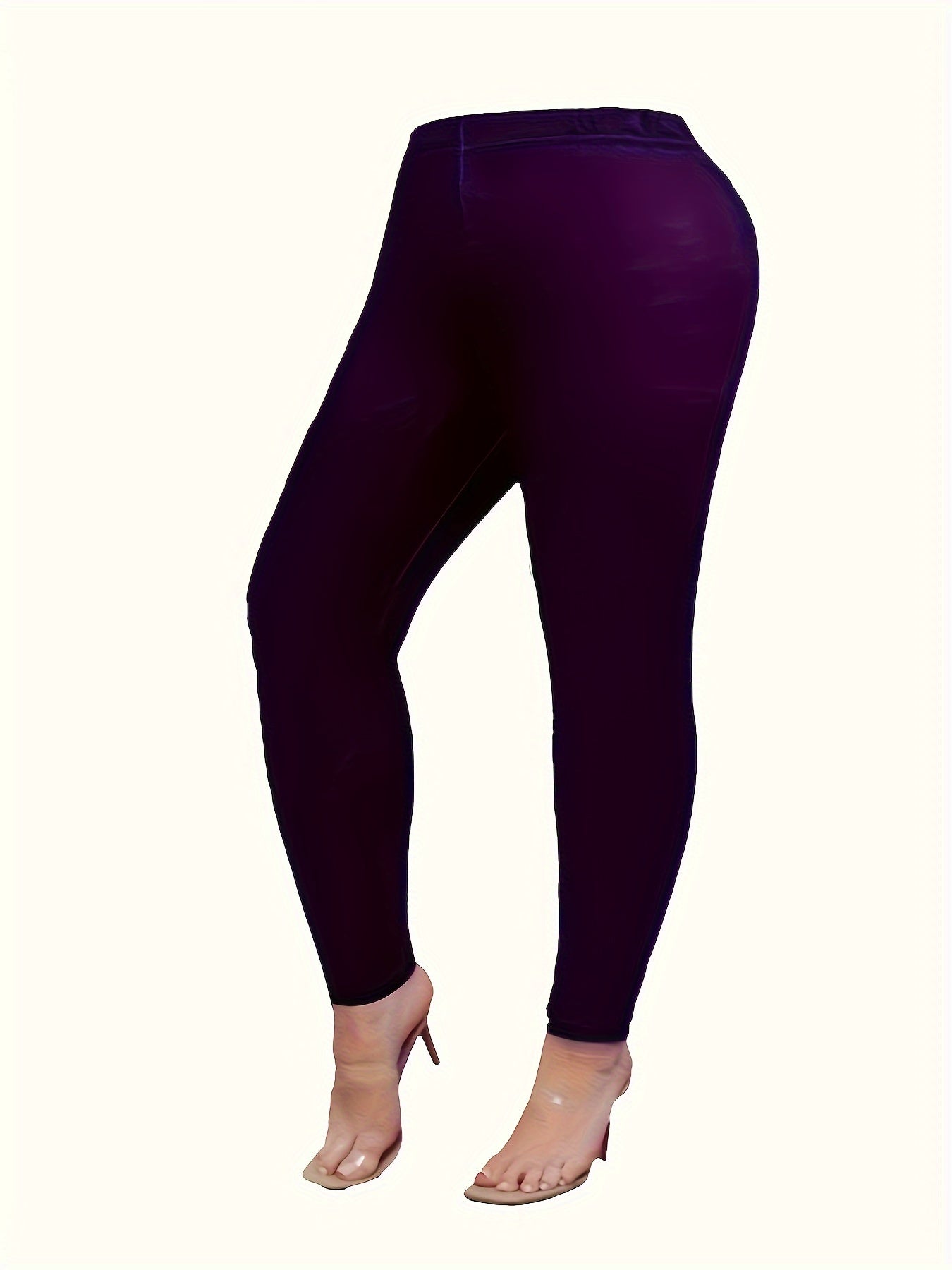 Three Piece Women's Plus Size Casual Outfits Set - Wave Trim Long Sleeve Coat, Cami Top, And Leggings - Stylish And Comfortable